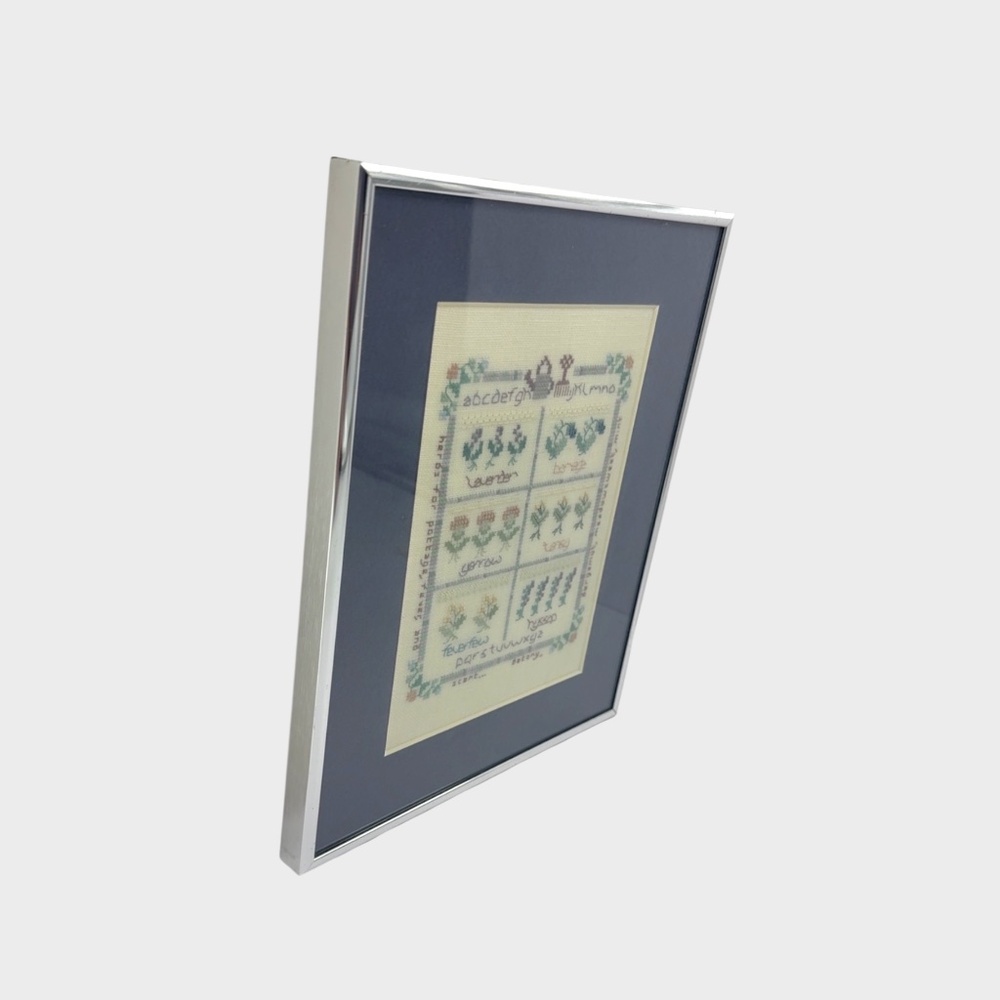Vintage Shepherd’s Bush Herb Garden Cross Stitch – Framed Sampler 10x8.25 - Picture 7 of 12